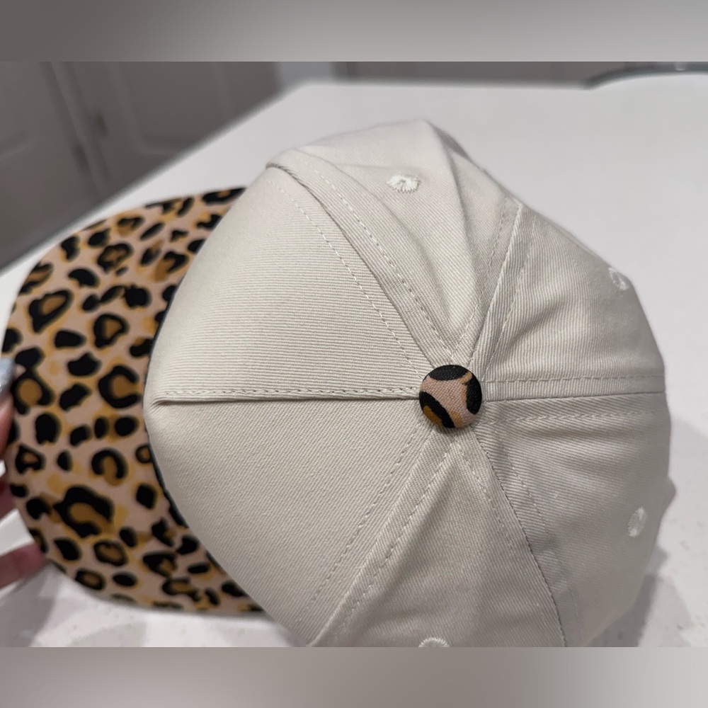 Field Grade “F*ck Off, Respectfully” Leopard Print Snapback Hat - NWOT - Picture 5 of 7